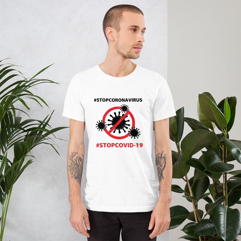 #STOPCOVID-19 Short-Sleeve Unisex T-Shirt