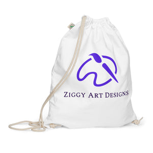 Ziggy Art Designs Organic cotton drawstring bag