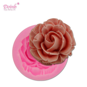 3D Rose Bloom Silicone Mold