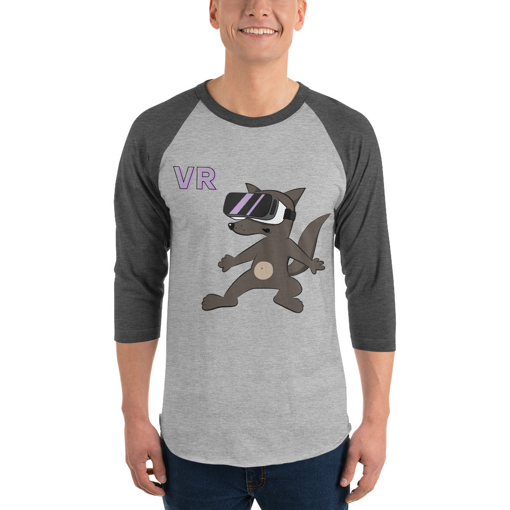VR Pup 3/4 sleeve raglan shirt