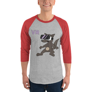 VR Pup 3/4 sleeve raglan shirt