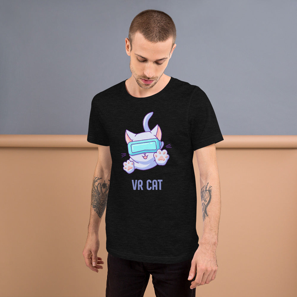 VR Cat Short-Sleeve Unisex T-Shirt